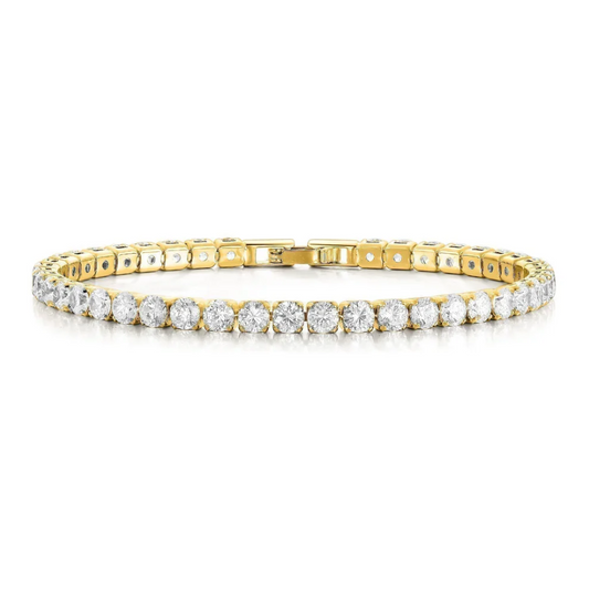 Guld tennisarmband