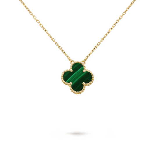 🎁 Lyckoklöverhalsband | Grönt/Guld (100% off)